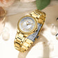 CURREN Romantic Charm Women's Wristwatches Fashion Design Thin Quartz Watch with Luminous Hands Stainless Steel Bracelet