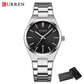 CURREN Fashion Luxury Brand Women's Watches New Simple Quartz Wristwatch with Stainless Steel Bracelet Luminous Hands