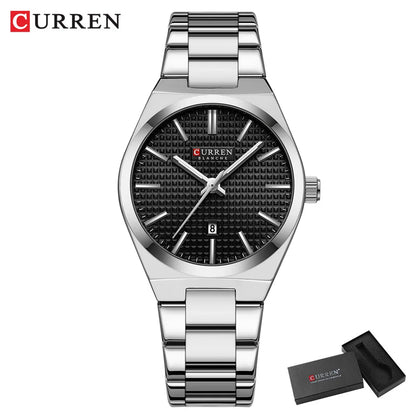 CURREN Fashion Luxury Brand Women's Watches New Simple Quartz Wristwatch with Stainless Steel Bracelet Luminous Hands