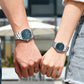 CURREN Fashion Dress Quartz Watches for Men/Women Minimalist Design Dial with Luminous Hands Stainless Steel Band