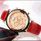 MEGIR Luxury Women Bracelet Watches Fashion Quartz Sport Ladies Wristwatch Leather Dress Clock Chronograph Reloj Hombre 2042