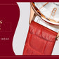 MEGIR Luxury Woman Wristwatch Elegant Waterproof Leather Strap Female Quartz Watches Diamond Dress Clock Gifts for Ladies 4213