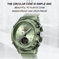 NAVIFORCE Original Watches For Woman Dual Display Lady Retro Female Quartz Watch Waterproof Round Dial Give for Girlfriend gift