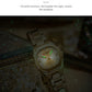 CURREN Women's Slim Quartz Watch Luxury Classic Round Dial with Rhinestone Elegant Stainless Steel Band for Ladies