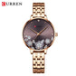CURREN Luxury Sparkling Rhinestone Dial Stainless Steel Bracelet for Ladies Simple Quartz Wristwatches New Fashion Trends Gift