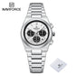 NAVIFORCE Trend Brand Stainless Steel Couple Watch Quartz Date Display Chronograph for Lovers Waterproof Fashion Wild Wristwatch