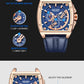 MEGIR Fashion Men Watch Chronograph Luxury Waterproof Military Wristwatch Leather Sport Quartz Date Week Clock Reloj Hombre 2204
