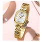CURREN Fashion Rectangular Ladies Watches New Quartz Waterproof Stainless Steel Strap Wristwatch for Women