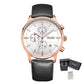 MEGIR Fashion Men Watches Chronograph Leather Strap Sport Military Watch Waterproof Quartz Wristwatch Clock Reloj Hombre 2011