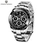 PAGANI DESIGN 2025 New PD-1644 Meteorite Dial Fashion Men Quartz Wristwatches 100M Sapphire Glass Chronograph relogio masculino
