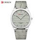 CURREN Top Brand Ultra-Thin 7mm Men's Watch Minimalist Elegant Design Quartz Wristwatch Feather-Light Leather Strap