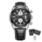 MEGIR Men Watches Original Fashion Leather Quartz Wristwatch Military Chronograph Big Dial Sports Clock Reloj Hombre 2020
