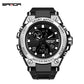 SANDA 739 Trendy Design 2024 New Arrival Alarm Mode Sports Hand Clock For Men Analog Digital Display Fashion Watch