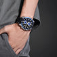 MEGIR Fashion Watches for Men Leather Strap Sport Military Wristwatch Man Quartz Watch Waterproof Chronograph with Calendar 2132