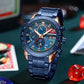 CURREN New Stylish Men's Watches Big Face 48mm Chronograph Dial Sport Quartz Wristwatches Luminous Hands Auto Date