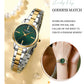 CURREN-Women's Simple Dial Wristwatch, Elegant and Charming Bracelet Quart Watches for Lady, Fashion Brand