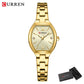 CURREN Silim Simple Quartz Watch for Women Luxury Vintage Wristwatch Luminous Hands Stainless Steel Bracelet Women's Dress Watch