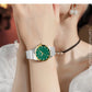 CURREN Luxury Classic Quartz Watch for Women Round Dial with Rhinestones Stainless Steel Bracelet Elegant Dress Wristwatch