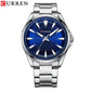 CURREN Classic Simple Stainless Steel Quartz Wristwatches Fashion Brand Men's Watches with Luminous Hands