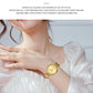 CURREN Sleek Simplicity Quartz Dial Watch for Women Slim Luxury Dial with Luminous Hands Wristwatch Ladies