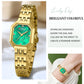CURREN Elegance Dress Women's Watch with Rectangle Dial Silvery Stainless Steel Bracelet Vintage Minimalist Quartz Wristwatch
