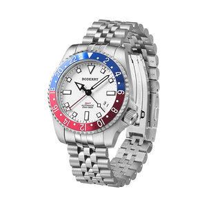 Boderry ADMIRAL GMT Watch Titanium Diver Watches 200M Waterproof Wristwatch Automatic Mechanical New Luxury Watches For Men