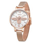 MEGIR Fashion Women Ladies Bracelet Quartz Female Watches Rose Steel Mesh Women Dress Diamond Wristwatch Clock Montre Femme