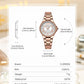 CURREN Romantic Charm Women's Wristwatches Fashion Design Thin Quartz Watch with Luminous Hands Stainless Steel Bracelet