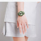 NAVIFORCE Original Watches For Woman Dual Display Lady Retro Female Quartz Watch Waterproof Round Dial Give for Girlfriend gift
