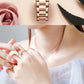 CURREN Quartz Wristwatches for Wommen Luxury Rhinestones Rose Dial Fashion Watches with Stainless Steel Band New