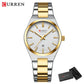 CURREN Fashion Luxury Brand Women's Watches New Simple Quartz Wristwatch with Stainless Steel Bracelet Luminous Hands