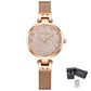 MEGIR Fashion Ladies Bracelet Watches Steel Mesh Band Quartz Wristwatch Women Dress Clock Waterproof Female Gifts Reloj Mujer
