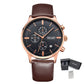 MEGIR Fashion Men Watches Chronograph Leather Strap Sport Military Watch Waterproof Quartz Wristwatch Clock Reloj Hombre 2011