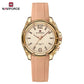 Women Watch NAVIFORCE Fashion Casual Quartz Watches Ladies Waterproof Wristwatch Silicone Band Girl Clock Relogio Feminino 6103