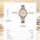 CURREN Fashion Brand Ladies Two Tone Watches Simple Quartz Waterproof Wristwatch for Women with Auto Date