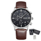 MEGIR Fashion Men Watches Chronograph Leather Strap Sport Military Watch Waterproof Quartz Wristwatch Clock Reloj Hombre 2011