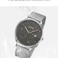 CADISEN Swiss Ronda 715 Quartz Watch Mans 7MM Ultra-thin Dial Sapphire Luminous Stainless Steel Milano Mesh Strap Watches Men