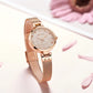 MEGIR Fashion Ladies Bracelet Watches Steel Mesh Band Quartz Wristwatch Women Dress Clock Waterproof Female Gifts Reloj Mujer