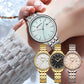 CURREN Simple Dress Wristwatches for Women Elegant Quartz Watch with Luminous Hands Auto Date Waterproof