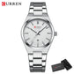 CURREN Fashion Luxury Brand Women's Watches New Simple Quartz Wristwatch with Stainless Steel Bracelet Luminous Hands