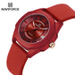 NAVIFORCE Ladies Watch For Women Silicone Strap Clock Quartz Wrist Watches for Women 5ATM Waterproof Casual Relogio Feminino