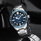 CURREN Casual Simple Quartz Watch with Stainless Steel Band Fashion Men's Clock Waterproof Luminous Wristwatches