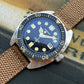 Merkur Skin Diver Watch Abalone Men's NH35 Automatic Watch 20atm Canvas Super Luminous Watch Relogio Masculino
