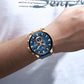 CURREN Men's Chronograph Watch Quartz Movement Luminous Hands Casual Sport Watch for Men Auto Date Waterproof Clock