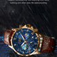 2026 New Men Watch LIGE Fashion Genuine Leather Watch For Men Casual Military Waterproof Luminous Quartz Chronograph Clock Male
