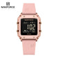 NAVIFORCE Watch for Women Multifunction Digital Luxury Watches Auto Time Date Week Display Silicone Strap Waterproof Girl clock