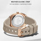 NAVIFORCE Simple Women Watches Luxury Design Silicone Watch Ladies Quartz Wristwatch Womens Polygon Dial Luminous Reloj Mujer