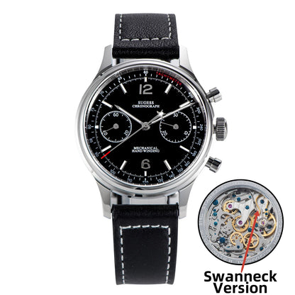 Sugess 40mm Men Army Watch 1963 Pilot Mechanical Panda Wristwatches Sapphire Air Force Chronograph Original ST1901 Movement Gift