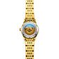MEGIR Fashion Business Casual Watch for Women Sapphire Automatic Mechanical Wristwatch Ladies Stainless Steel Female Date Clock