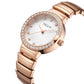 MEGIR Stainless Steel Strap Watches for Women Fashion Casual Quartz Wristwatch Diamond Dial Ladies Dress Clock Reloj Hombre 7010